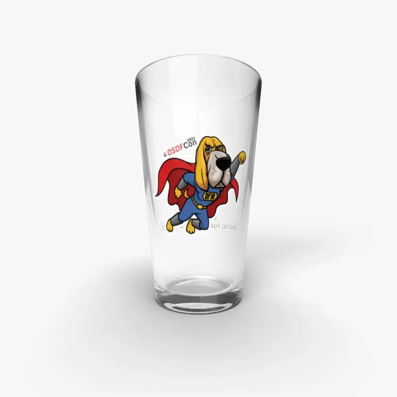 Superhero Hash SleuthKit Pint Glass